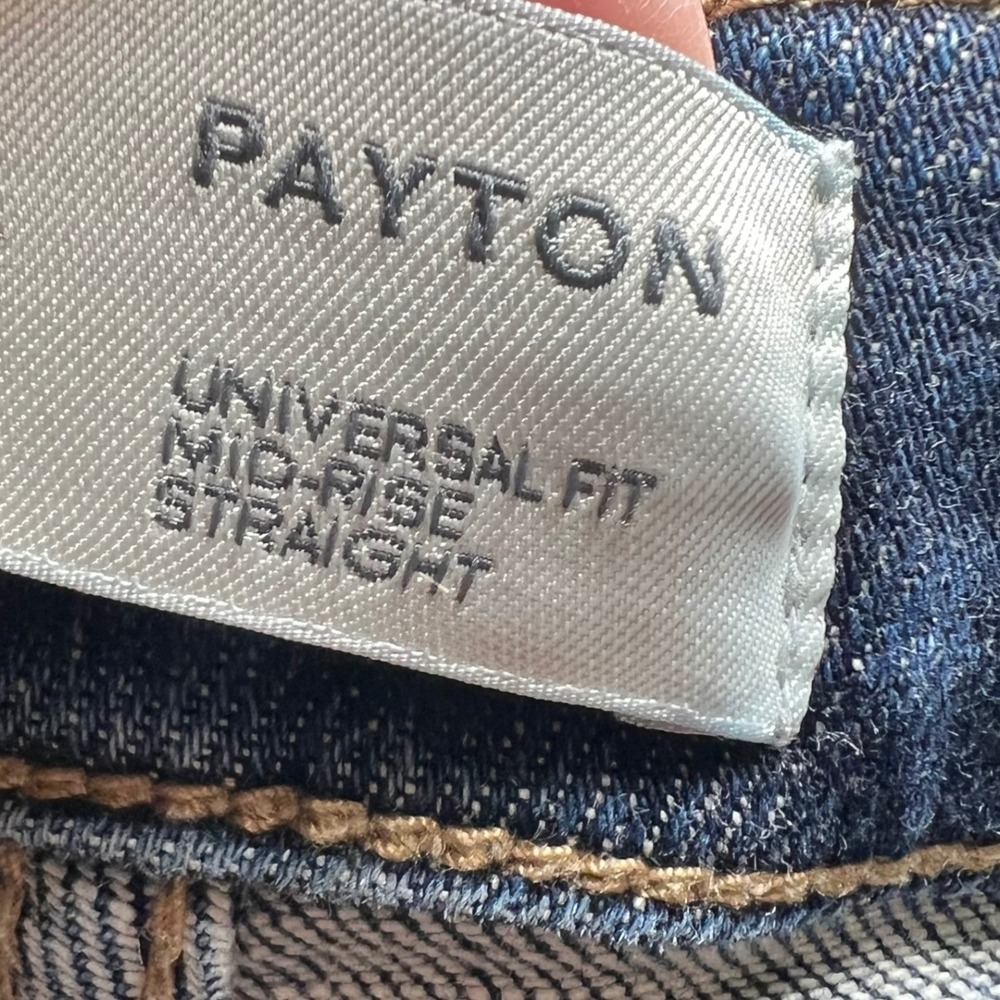 BKE Womens Size 30x32 Payton Mid-Rise Straight Universal Fit Blue Denim Stretch - Picture 5 of 16